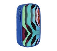 Grande trousse à crayons avec imprimé monde coloré pour enfants, garçons, école, bureau