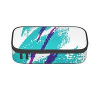 Grande trousse à crayons avec motif tasse des années 90 imprimé pour adolescent, papeterie, école, université, affaires, voyage