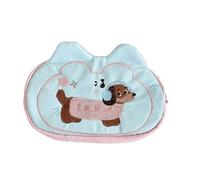 Grande trousse à crayons brodée en forme de chien 18 x 11 cm - Grande trousse de voyage pour cosmétiques, pour étudiants, femmes, adultes, employés de bureau, Oreillette pour chien