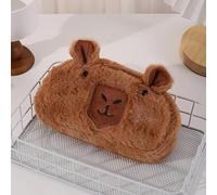 Grande Trousse À Crayons Capybara En Peluche¿Organisateur De Papeterie Spacieux Avec Porte-Brosse De Maquillage,Porte-Monnaie Et Rangement De Fournitures De Bureau.1pc Style C.