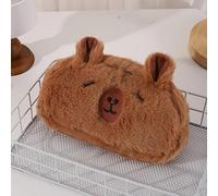 Grande Trousse À Crayons Capybara En Peluche¿Organisateur De Papeterie Spacieux Avec Porte-Brosse De Maquillage,Porte-Monnaie Et Rangement De Fournitures De Bureau.1pc Style B.