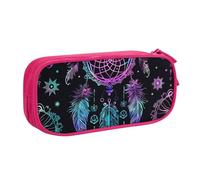 Grande trousse à crayons colorée avec motif attrape-rêves pour garçons et filles Motif galaxie, bleu, 21x5x10.5cm, Trousse de maquillage