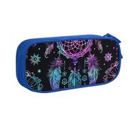 Grande trousse à crayons colorée avec motif attrape-rêves pour garçons et filles Motif galaxie, rose, 21x5x10.5cm, Trousse de maquillage