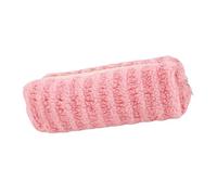 Grande trousse à crayons en peluche rayée multifonction avec fermeture éclair - Trousse de maquillage de voyage de grande capacité, b