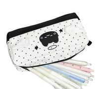 Grande trousse à crayons esthétique avec motif chat noir
