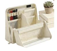 Grande Trousse à Crayons,Organisateur Portable Imperméable À Grande Capacité Avec Poignée,Organisateur de Trousse à Crayons - Pour Sacs Art Marqueur Maquillage Voyage Bureaux Dessin Écriture Gommes Rè