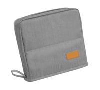 Grande trousse à crayons - Trousse d'écriture, 20,66 x 2,66 x 2,36 cm, grand volume, trousse de toilette, boîte de rangement, légère, étanche, pour fournitures scolaires, accessoires de voyage, Gris