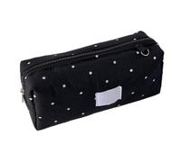 Grande trousse à crayons, trousse pratique à pois, 20 x 10 cm, multicolore | Trousse à papeterie en tissu durable avec design imprimé, fournitures scolaires pour filles et études