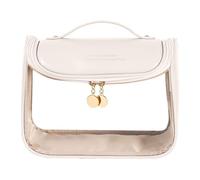 Grande trousse de maquillage de voyage avec trousse à cosmétiques à fermeture éclair | Sac culturel transparent portable pour femme, trousse de maquillage transparente pour femme, voyage, articles de