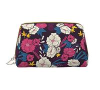 Grande Trousse de Maquillage de Voyage en Cuir, Organiseur de cosmétiques, Portable, étanche, avec Fermeture éclair, pour Femmes et Adolescentes, Plant The Jungle