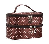 Grande trousse de maquillage de voyage pour femme - Rose rouge - Sac fourre-tout en caoutchouc, C, Taille unique
