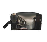 Grande Trousse de Maquillage de Voyage réutilisable, Pochette de Rangement à imprimé Post-Apocalypse pour Articles de Toilette, Maquillage et Accessoires