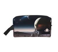 Grande Trousse de Maquillage de Voyage réutilisable, Une Pochette de Rangement à imprimé Exploration Spatiale pour Les Articles de Toilette, Le Maquillage et Les Accessoires