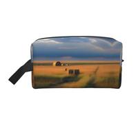 Grande Trousse de Maquillage de Voyage réutilisable, Une Pochette de Rangement à imprimé Prairie Horizons pour Les Articles de Toilette, Le Maquillage et Les Accessoires