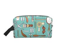 Grande trousse de maquillage de voyage - Trousse de barbier réutilisable pour articles de toilette, organiseur portable pour homme et femme, blanc, taille unique