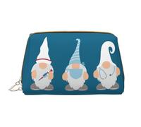 Grande trousse de maquillage de voyage - Trousse de maquillage en cuir PVC avec fermeture éclair pour infirmière, médecin, nains de peau, trousse de toilette pour femme