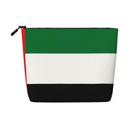 Grande trousse de maquillage en chanvre avec drapeau des Émirats arabes unis - Organiseur de voyage pour voyage d'affaires et usage quotidien