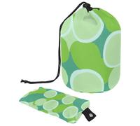 Grande trousse de maquillage luxueuse imperméable pour femme avec cordon de serrage, parfaite pour organiser et ranger en toute sécurité tous vos essentiels cosmétiques, motif géométrique circulaire