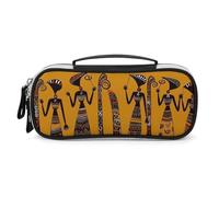Grande trousse de maquillage pour sac à main, trousse de maquillage créative de culture africaine pour femme, trousse de toilette de voyage avec poignée, trousse de rangement de maquillage, petite