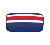 Grande trousse de rangement avec drapeau du Costa Rica pour adolescent, papeterie, école, université, affaires, voyage