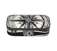 Grande trousse de rangement pour adolescent avec motif de navigation La loi de la boussole