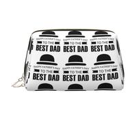 Grande trousse de toilette de voyage avec fermeture éclair et inscription Happy Fathers Day to The Best Dad
