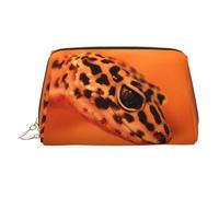 Grande trousse de toilette de voyage avec fermeture éclair Motif léopard Petit Gecko Convient pour la maison et les voyages