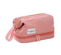 Grande trousse de toilette de voyage double couche portable en nylon pour femme, a, S, Beauté de masse