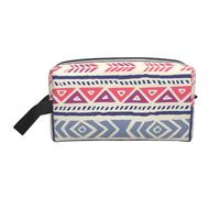 Grande trousse de toilette de voyage - Réutilisable - Couleur unie - Motif floral géométrique imprimé - Trousse de toilette double kit - Organiseur portable pour maquillage - Essentiels quotidiens -