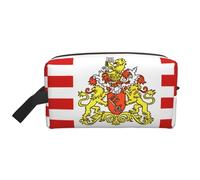 Grande Trousse de Toilette de Voyage réutilisable, Motif Drapeau du Sénat de Brême, Pochette de Rangement pour Produits de Toilette, Maquillage et Accessoires