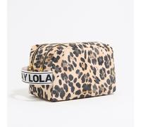Grande trousse de toilette double nylon print Leopard naturel UN