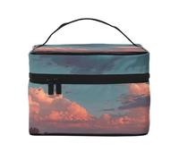 Grande trousse de toilette imprimée River and The Great Sky - Grande trousse de maquillage de voyage pour femme