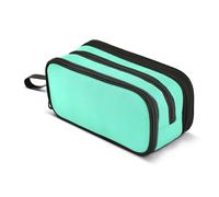 Grande trousse d'école multifonction pour enfants - Vert menthe