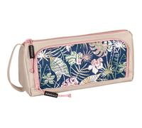 Grande Trousse Scolaire - Avec Compartiments - Beige - Motifs Jungle - Brunnen