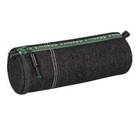 Grande trousse scolaire - Ronde - Noir - Imitation jeans - 22 x 8 cm - Brunnen