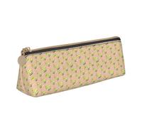 Grande trousse triangulaire avec impression d'images d'avocat pour rangement de papeterie de grande capacité