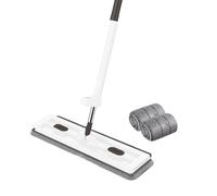 Grande Vadrouille Plate, Vadrouille Plate En Microfibre Pour Humide Et Sec Avec 2tampons Réutilisables, Vadrouille De Nettoyage Rotative À 360°, Vadrouille De Sol Pour Stratifié De Bois Dur, Carrelage