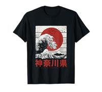Grande Vague Au Large De Kanagawa Hokusai Ukiyo-e Japon T-Shirt