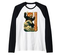 Grande Vague de Pandazilla Rouge Manche Raglan