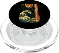 Grande Vague de Pandazilla Rouge PopSockets PopGrip pour MagSafe