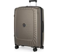 Grande valise de voyage légère valise à roulettes XL Trolley avec extension, 4 roulettes doubles, coque rigide robuste en PP, 23 kg de bagages, valise check-in 158 cm, TSA,Champagne
