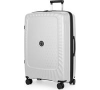 Grande valise de voyage légère valise à roulettes XL Trolley avec extension, 4 roulettes doubles, coque rigide robuste en PP, 23 kg de bagages, valise check-in 158 cm, TSABlanc