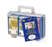Grande Valise Euro en Chocolat HEIDEL Conffiserie - Coffret original 112,5g chocolat-au-lait - Pour cadeaux en argent - Chocolats a occasions spéciales - 5 à 500 en billets d'euros