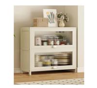 Grande vitrine en Acrylique pour Jouets et Objets de Collection, étagère en Bambou, 60 cm x 140 cm, Meuble de Rangement Robuste et Durable pour Salon.