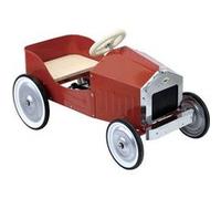 Grande voiture vintage en métal à pédales - rouge Rouge