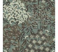 Grandeco Ciara Oriental Feuille Papier Peint Vert Sauge A63002