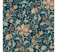 Grandeco Life Marian A67101 Papier peint en terre cuite Motif floral moderne