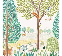 Grandeco Little Dreamers LD6001 Peinture murale à 3 gouttes Motif scène de forêt Idéal pour chambre d'enfant, chambre d'enfant, salle de jeux
