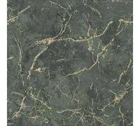 Grandeco Textured Vibes Thasoss Papier peint en vinyle effet marbre réaliste élégant Vert émeraude pour salon, chambre à coucher et couloir A78002