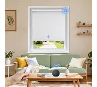 Grandekor Store Enrouleur Occultant sans Perçage Électrique 70x180cm | Blanc Opaque Thermique Anti-Chaleur Protection Solaire à Piles avec Moteur & Télécommande Installation Facile pour Fenêtre